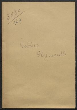 dossier concernant une demande de Mr J. C. Webber (Grande-Bretagne, Plymouth) désirant échanger s...