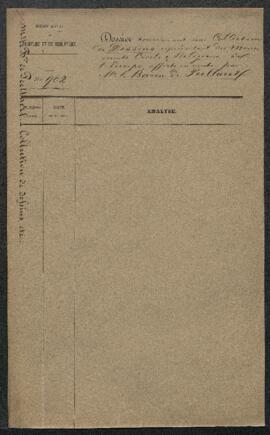 Dossier concernant une collection de 2195 dessins représentant des monuments civils et religieux ...
