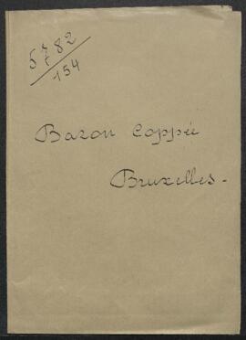 Dossier concernant une Descente de croix, tableau signé S. Keirins, appartenant au baron Coppée (...