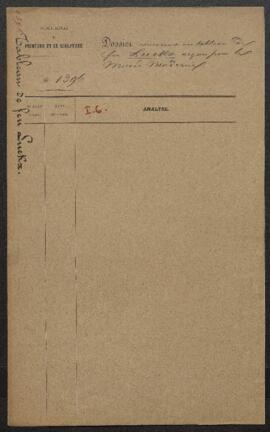 Dossier concernant le tableau de François Luckx, Le départ du mauvais sujet (inv. 2562), acquis p...