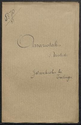 Demande de renseignements émanant de Aristide Assariotakis (Allemagne, Gelsenkirchen bei Treiling...