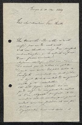 Dossier concernant un Christ en Croix attribué à Van Dyck et un Portrait de femme âgée attribué à...