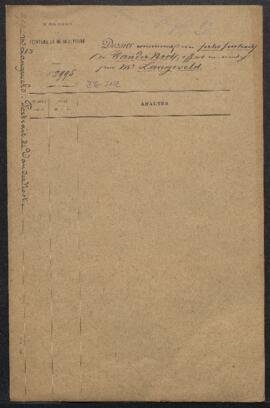 Dossier concernant un petit Portrait de Vandernoot peint par Pierre de Glimes (inv. 3132) acquis ...