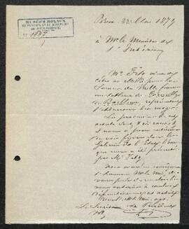 Dossier concernant une Adoration des mages de Cornelis I de Baellieur (inv. 2780) acquise de Mr E...