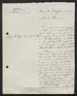 Dossier concernant l’acquisition à la vente de la collection Henkart (Liège, 20 janvier 1854), ve...