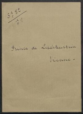 Dossier concernant la vente éventuelle de tableaux de l'école flamande par le prince de Lichtenst...