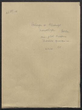 Carte postale concernant une demande de photographie de la sculpture Barbare quelqu’un, émanant d...