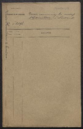 Dossier concernant la vente de la galerie du duc d’Hamilton (Londres, chez Christie, Manson &...