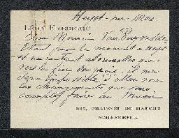Correspondance échangée entre Léo Van Puyvelde et le baron Frédéric sur l’aménagement des salles ...