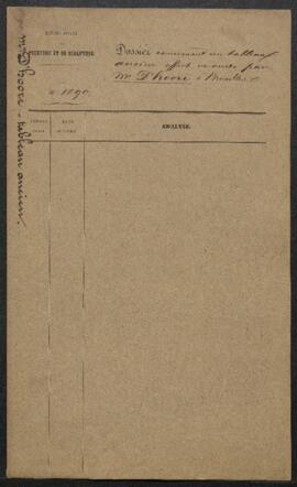 Dossier concernant une Bataille par [Johannes] Lingelbach, tableau offert en vente par l’entremis...